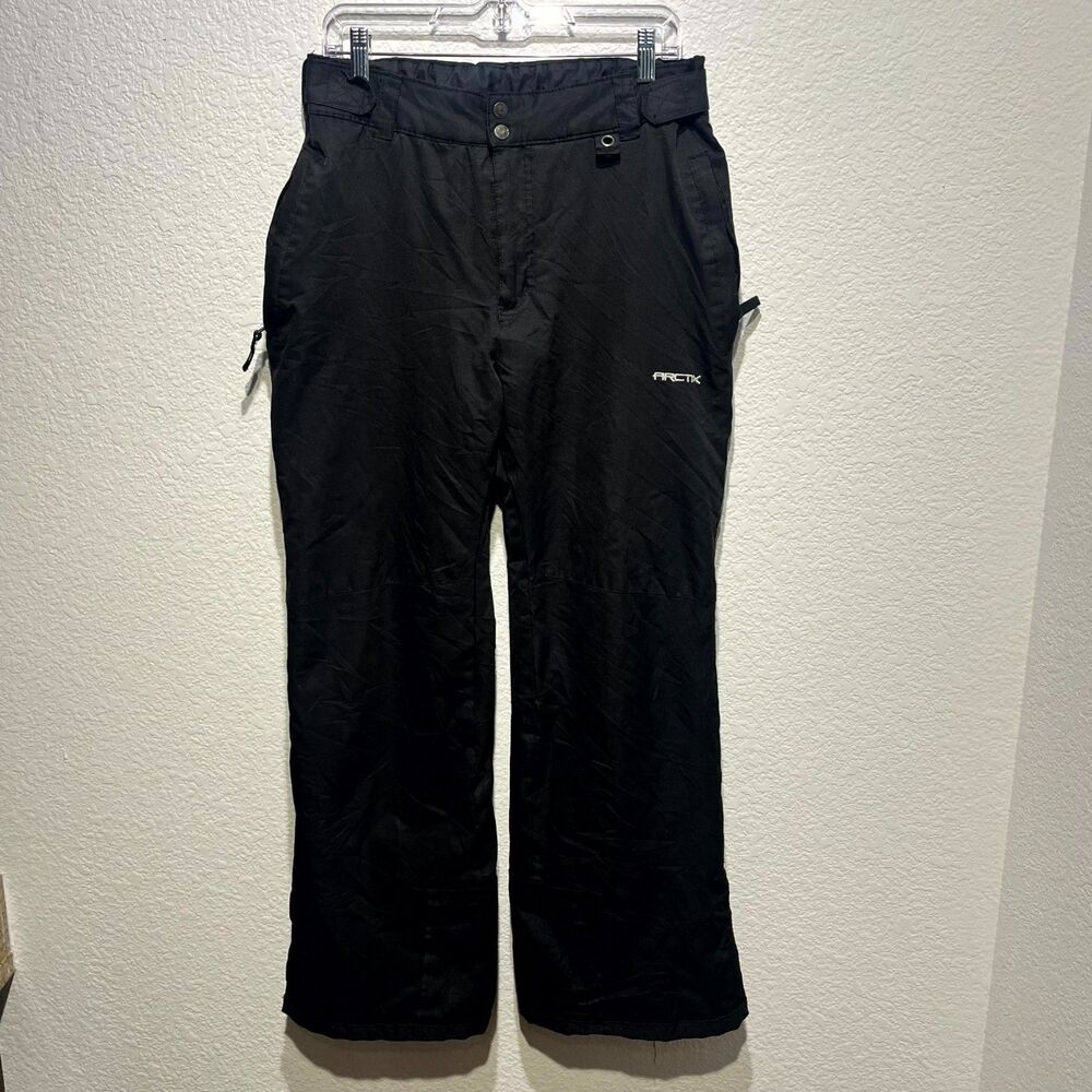 Arctix Insulated Snow Pants Men M Black Regular Fit Snowboarding Water Resistant